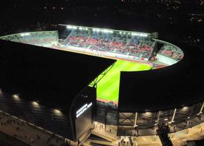 Spectaculos! Imagini din dronă surprinse de GSP cu noua „bijuterie” de la Sibiu: cum arată, în amănunt, noul stadion ultramodern din Superligă