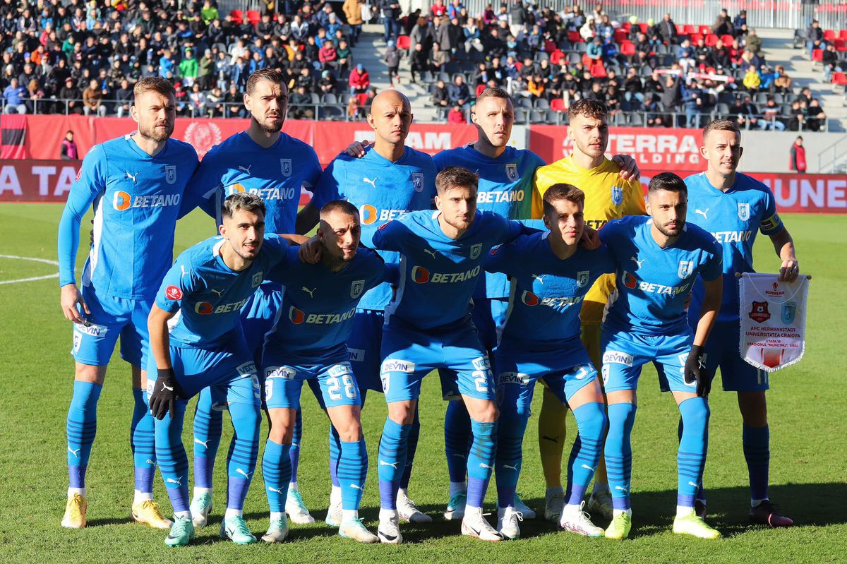 Hermannstadt - Universitatea Craiova 2-1. Prima înfrângere cu Petev pe bancă. Oltenii de nerecunoscut » Cum arată clasamentul