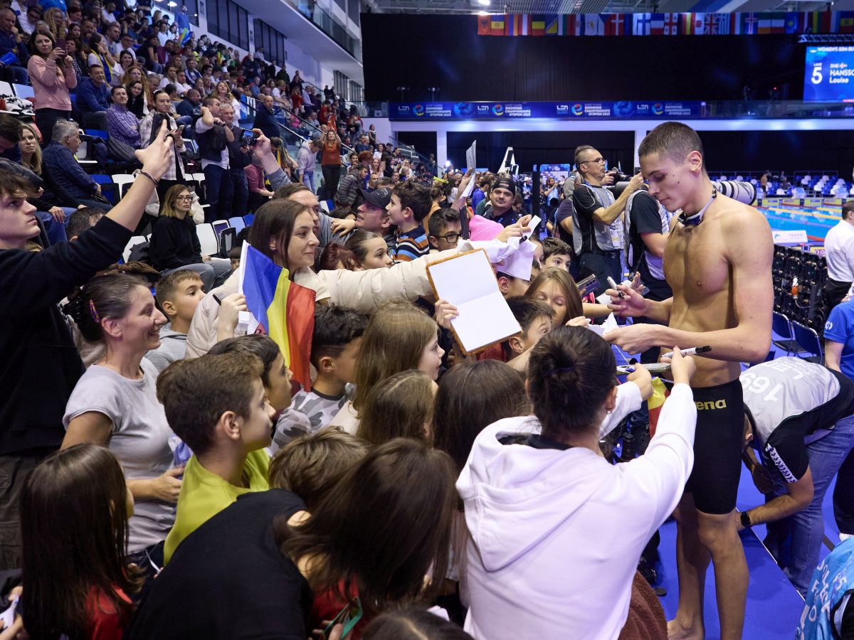 David Popovici, medalie de bronz în proba de 100 m liber la Campionatele Europene în bazin scurt » Robert Badea, locul 5 la 400 m mixt