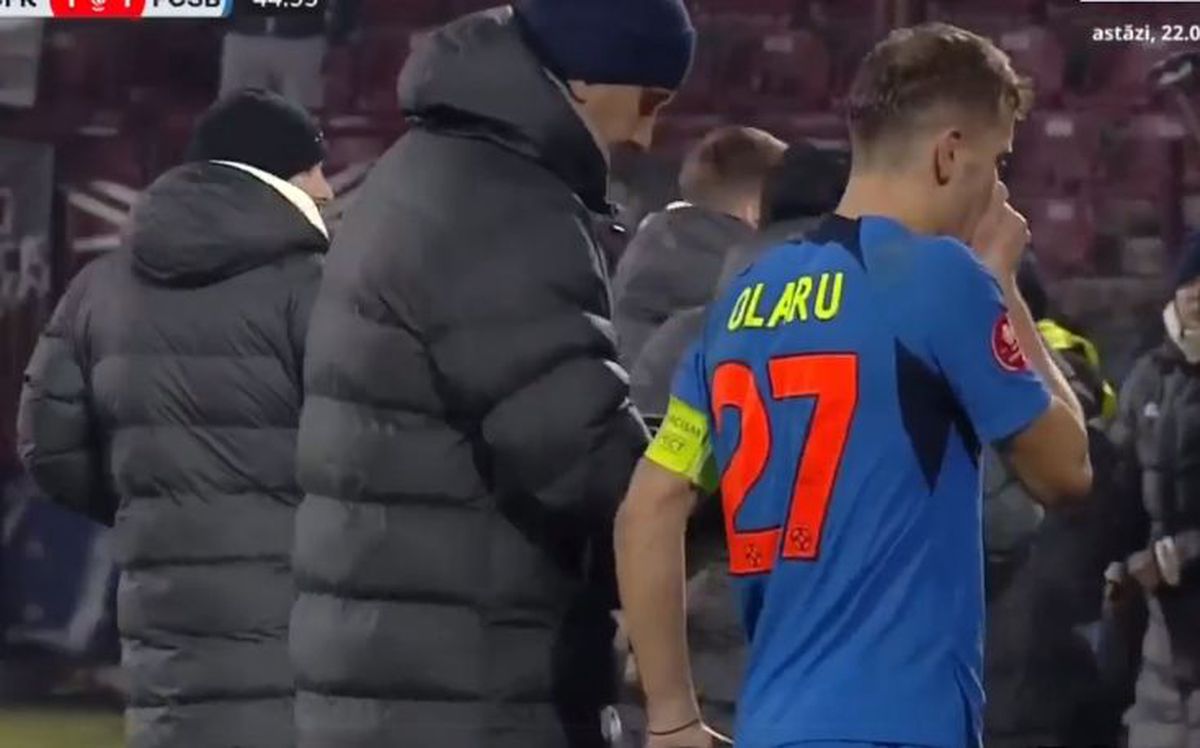 Darius Olaru, accidentat în CFR Cluj - FCSB