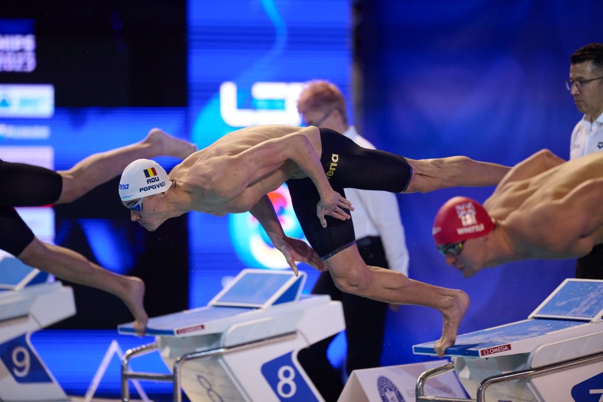 David Popovici, medalie de bronz în proba de 100 m liber la Campionatele Europene în bazin scurt » Robert Badea, locul 5 la 400 m mixt