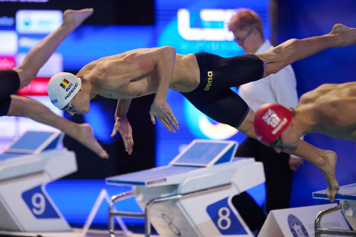 David Popovici, medalie de bronz în proba de 100 m liber la Campionatele Europene în bazin scurt » Robert Badea, locul 5 la 400 m mixt
