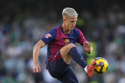 Dani Olmo a debutat la Barcelona abia în etapa a treia a sezonului în curs, din cauza problemelor cu înregistrarea / Foto: Imago