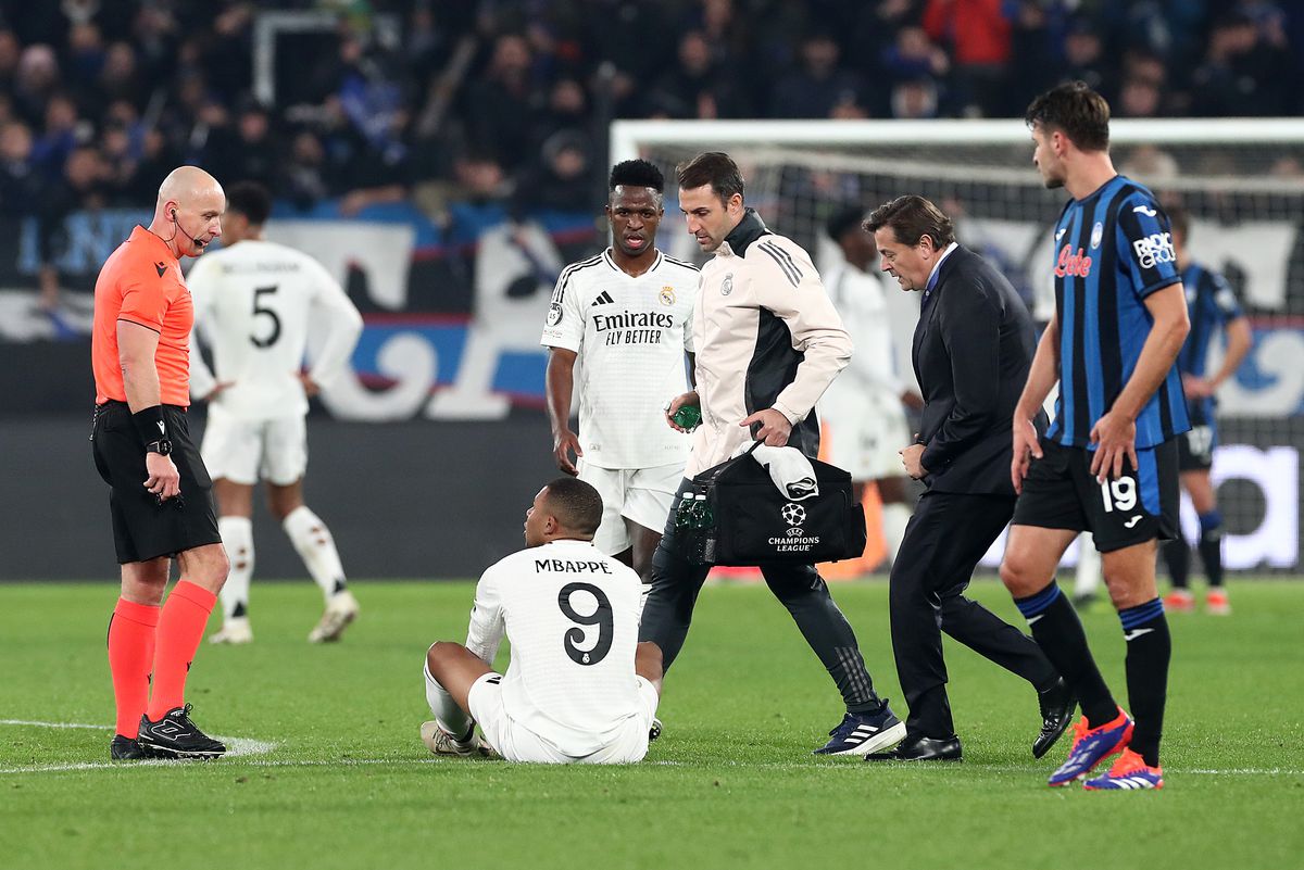 Kylian Mbappe s-a accidentat în Atalanta - Real Madrid