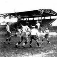 Secvență de la primul meci al naționalei, Iugoslavia - România 1-2, din 8 iunie 1922