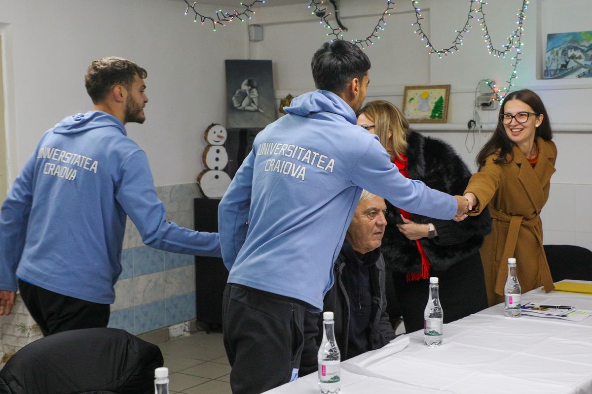 Sorin Cârțu, Ștefan Baiaram și Laurențiu Popescu în vizită la penitenciar / Foto: U Craiova