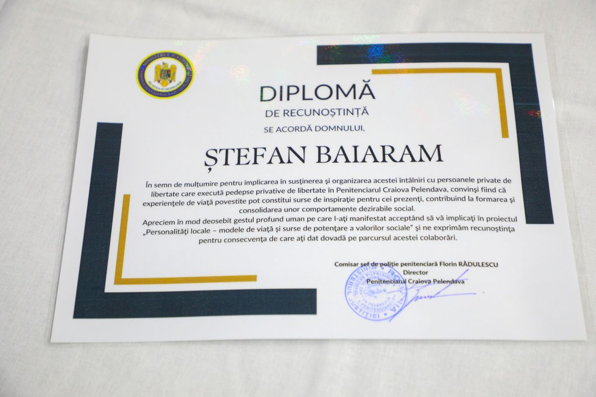 Sorin Cârțu, Ștefan Baiaram și Laurențiu Popescu în vizită la penitenciar / Foto: U Craiova