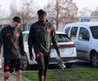 Adrian Șut și Dawa la antrenamentul oficial înainte de FCSB - Feyenoord // Foto: Andrei Furnigă (GSP)
