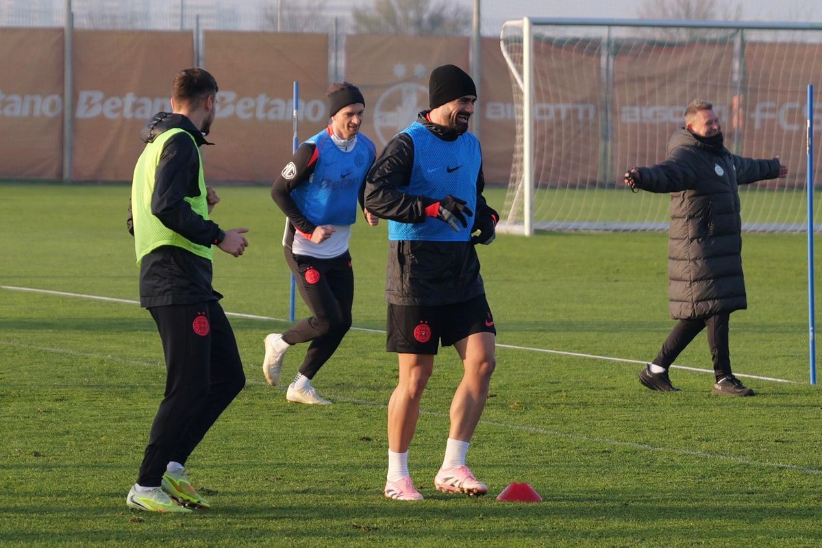FCSB, antrenament oficial înainte de meciul cu Feyenoord // Foto: Andrei Furnigă (GSP)