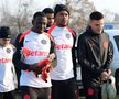 Toma, Baba Alhassan, Edjouma, Ngezana, Graovac la antrenamentul oficial înainte de FCSB - Feyenoord // Foto: Andrei Furnigă (GSP)