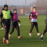 Ngezana, Pantea, Graovac și Dawa, la antrenamentul oficial înainte de FCSB - Feyenoord // Foto: Andrei Furnigă (GSP)