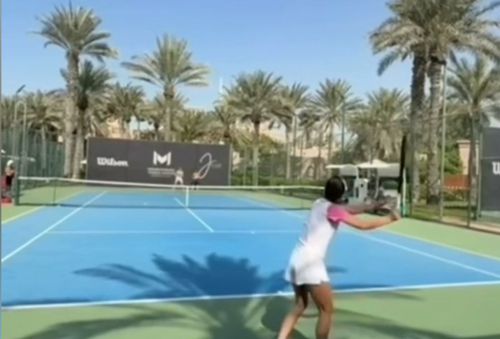 Simona Halep s-a antrenat alături de Jannik Sinner / Foto: Captură Instagram Darren Cahill