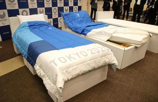 Paturi ecologice din carton la Jocurile Olimpice din Tokyo » Organizatorii avertizează: „Rezistă la activitățile sexuale, dar cu maximum două persoane!”
