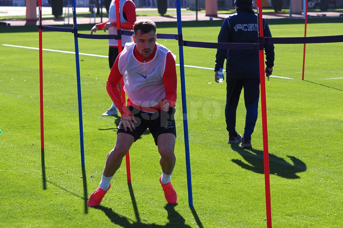 Păzea! Neubert la butoane! Ziua 3 în Antalya pentru FCSB, faza pe extenuare: imagini tari surprinse din dronă