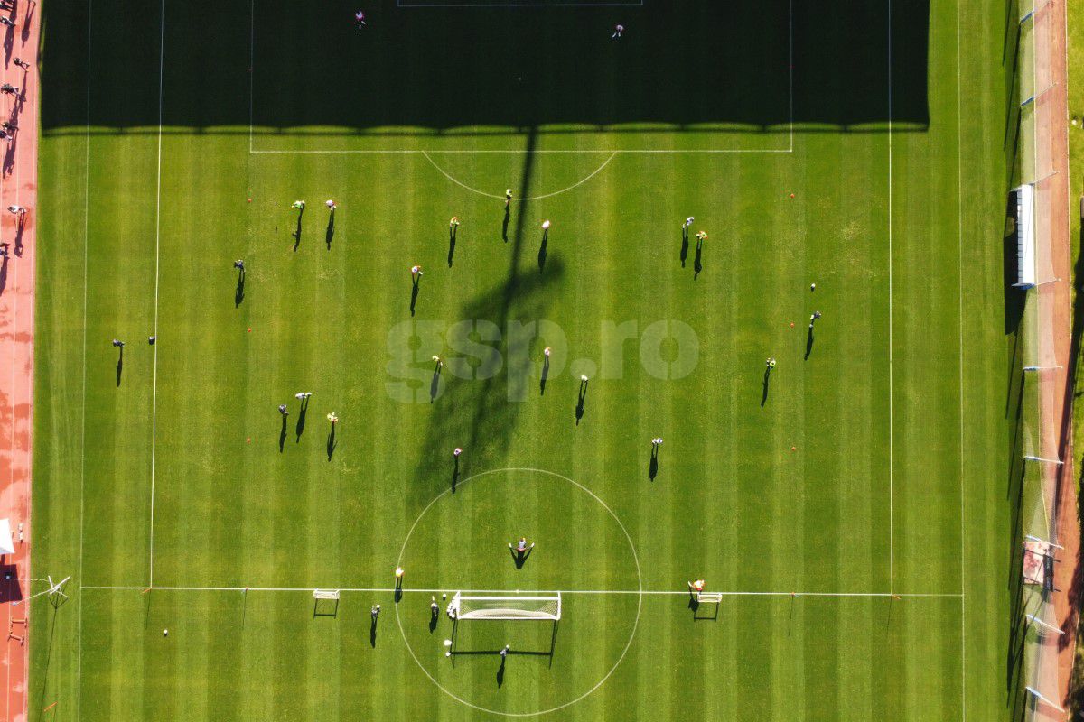 Păzea! Neubert la butoane! Ziua 3 în Antalya pentru FCSB, faza pe extenuare: imagini tari surprinse din dronă