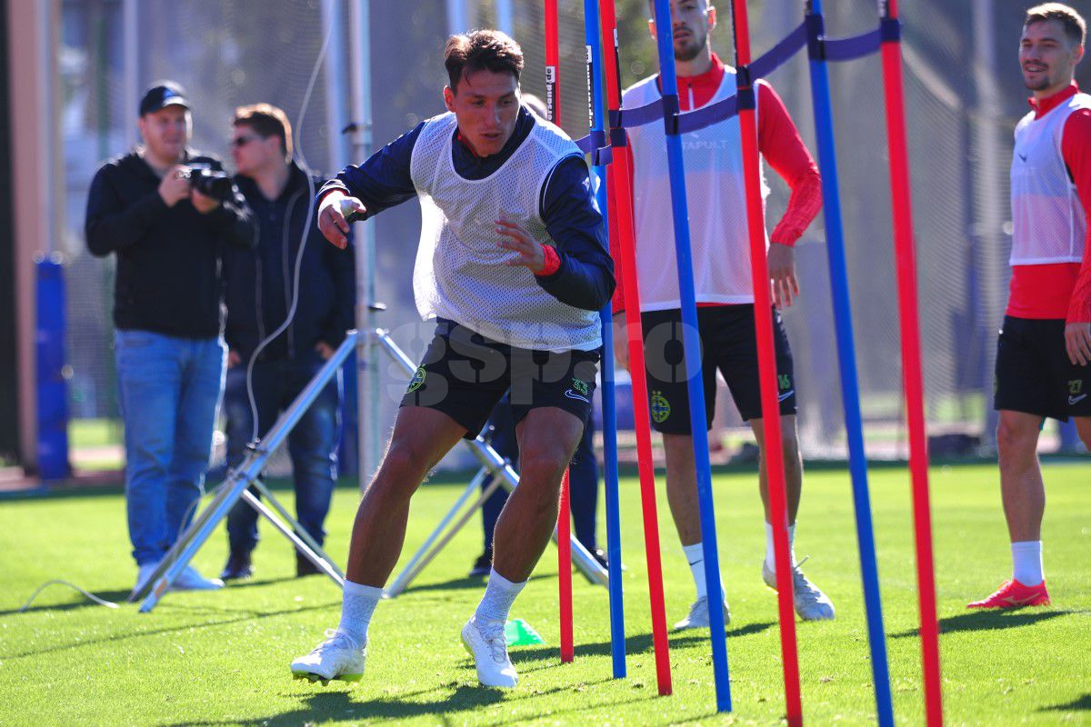 Păzea! Neubert la butoane! Ziua 3 în Antalya pentru FCSB, faza pe extenuare: imagini tari surprinse din dronă