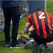 Liam Smith a trecut la munca de jos, reparând defecțiunea electrică a noctunei / Foto: X Sittinbourne FC