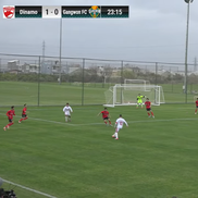 Adrian Mazilu, gol superb în Dinamo - Gangwon // FOTO: captură YouTube @48 TV