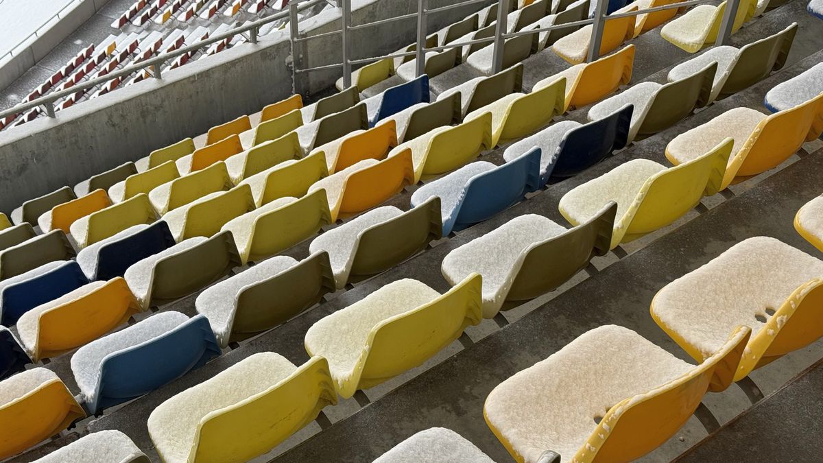Cum arată Arena Națională după 12 ore de ninsoare! GSP a fost pe cel mai mare stadion al țării cu o săptămână înaintea primului meci oficial din 2026