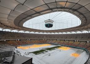 Cum arată Arena Națională după 12 ore de ninsoare! GSP a fost pe cel mai mare stadion al țării cu o săptămână înaintea primului meci oficial din 2026