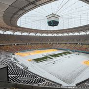 Arena Națională din București, după primele zăpezi din ianuarie 2026. Foto: Andrei Crăițoiu (GSP.RO)