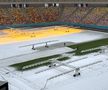Arena Națională din București, după primele zăpezi din ianuarie 2026. Foto: Andrei Crăițoiu (GSP.RO)