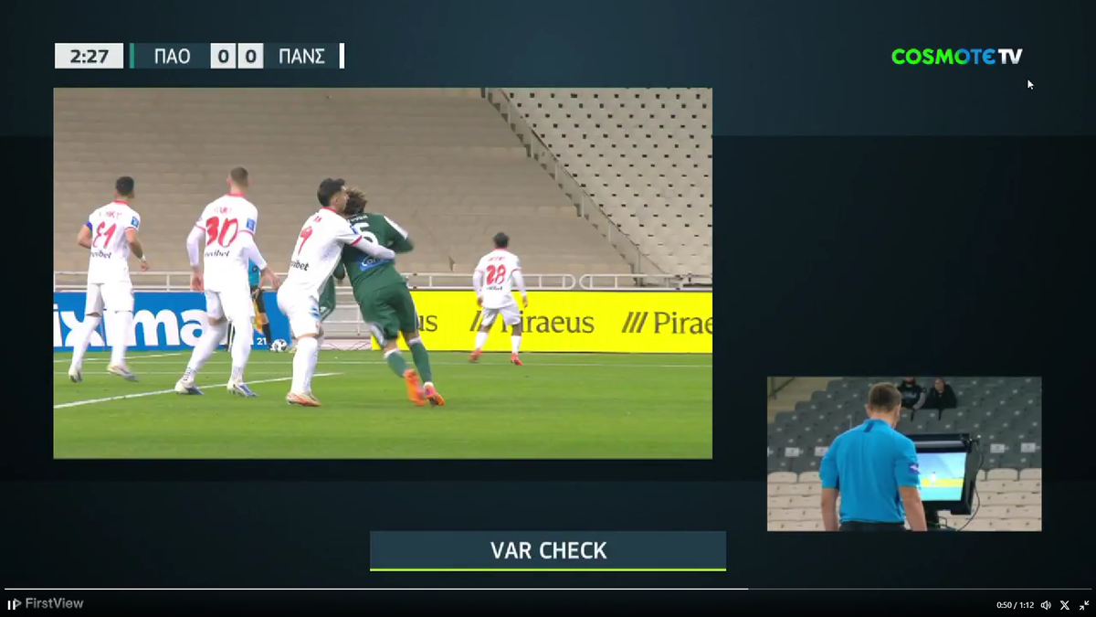 Andrei Ivan a făcut penalty în secunda 30 din Panathinaikos - Panserraikos