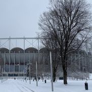Arena Națională din București, după primele zăpezi din ianuarie 2026. Foto: Andrei Crăițoiu (GSP.RO)