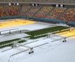 Arena Națională din București, după primele zăpezi din ianuarie 2026. Foto: Andrei Crăițoiu (GSP.RO)