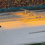 Arena Națională din București, după primele zăpezi din ianuarie 2026. Foto: Andrei Crăițoiu (GSP.RO)