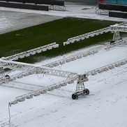 Arena Națională din București, după primele zăpezi din ianuarie 2026. Foto: Andrei Crăițoiu (GSP.RO)