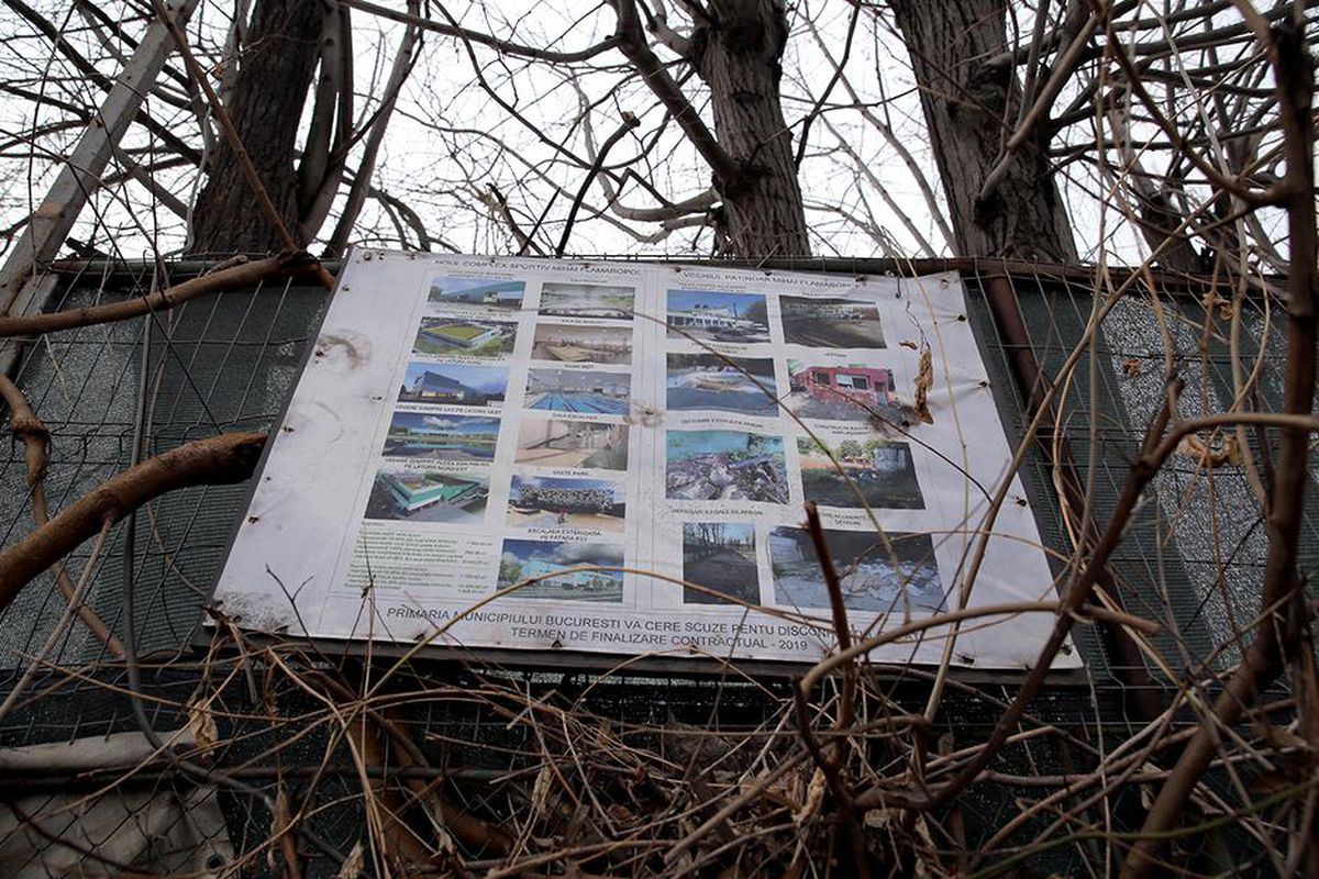 Primăria București a abandonat patinoarul „Mihai Flamaropol”! Acuzații grave de la UTI: „Nu își propuseseră să îl termine și nici să plătească pentru lucrările executate”