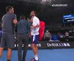 FOTO Aproape să se încaiere pe teren, după cel mai dramatic meci de la Australian Open: „De ce mă calci pe nervi?!”