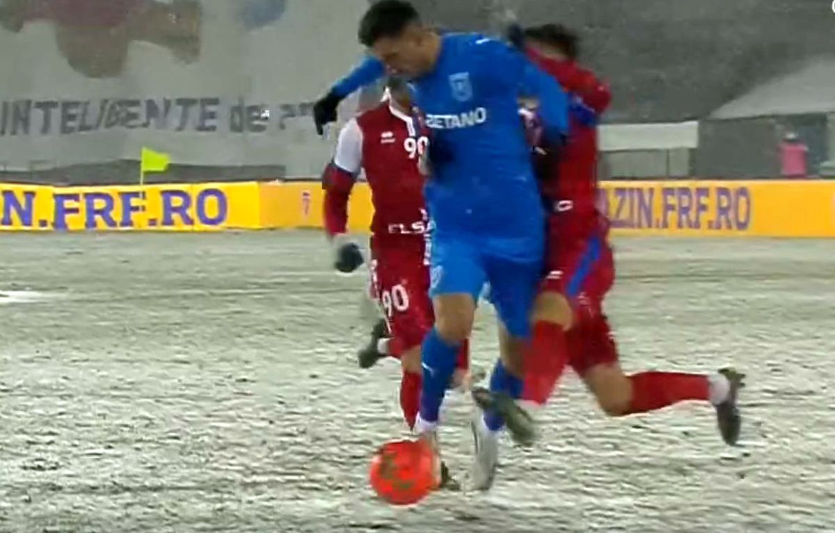 Penalty după câteva secunde în Botoșani - Craiova! Bîrsan le-a refuzat eronat o lovitură de pedeapsă gazdelor