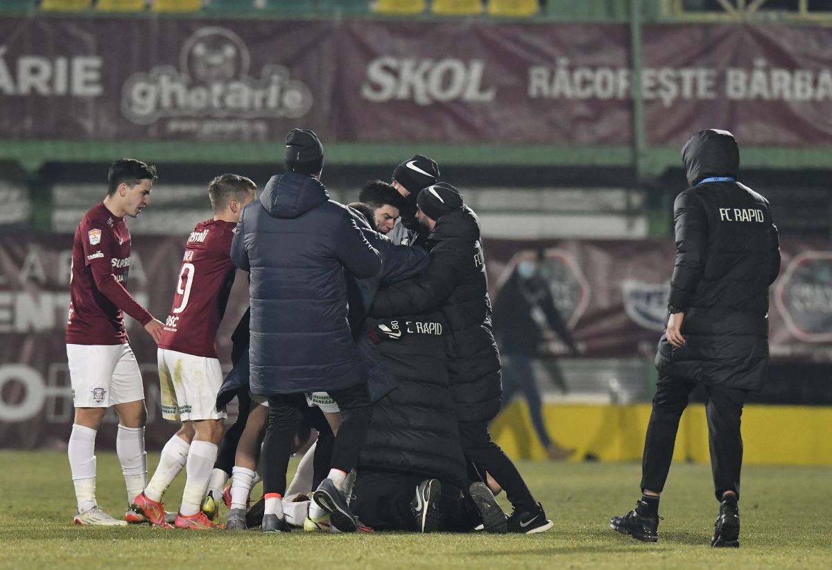 Cum arată piciorul lui Achahbar, după accidentarea din Rapid - Sepsi