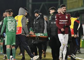 Cum arată piciorul lui Achahbar, după accidentarea din Rapid - Sepsi