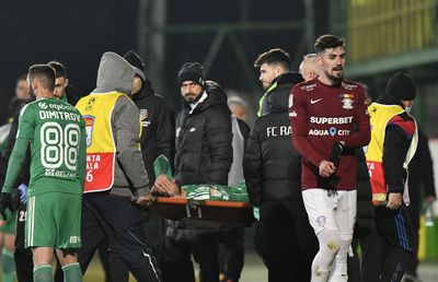 Cum arată piciorul lui Achahbar, după accidentarea din Rapid - Sepsi