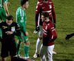 Alexandru Albu, „roșu” în Rapid - Sepsi / FOTO: Capturi @Telekom Sport 1