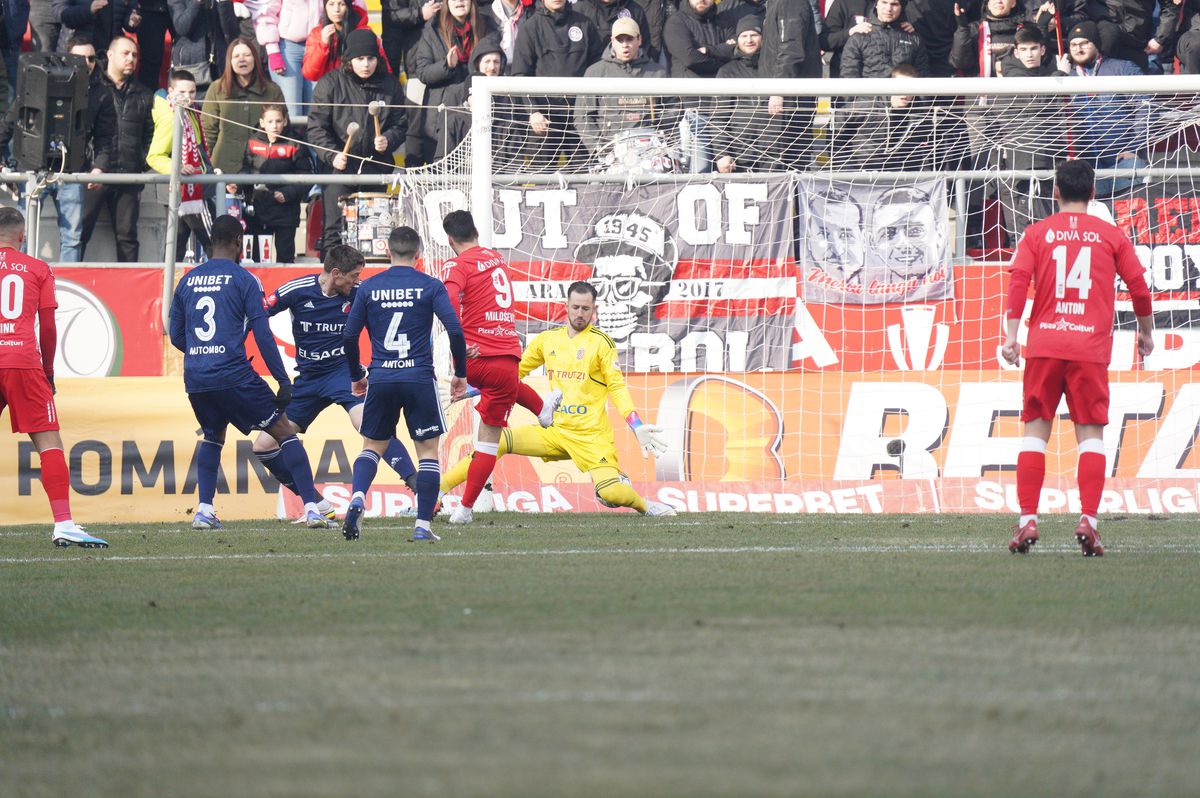 UTA Arad - FC Botoșani 3-1: prima victorie pentru gazde în Superliga după 5 luni și 14 meciuri!