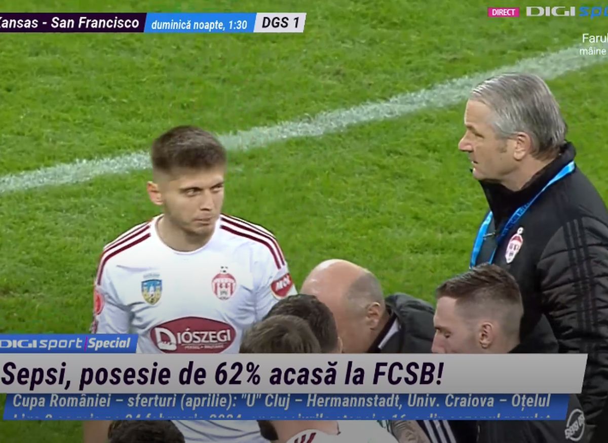 Bernd Storck și Ion Gheorghe, conflict pe gazon după FCSB - Sepsi