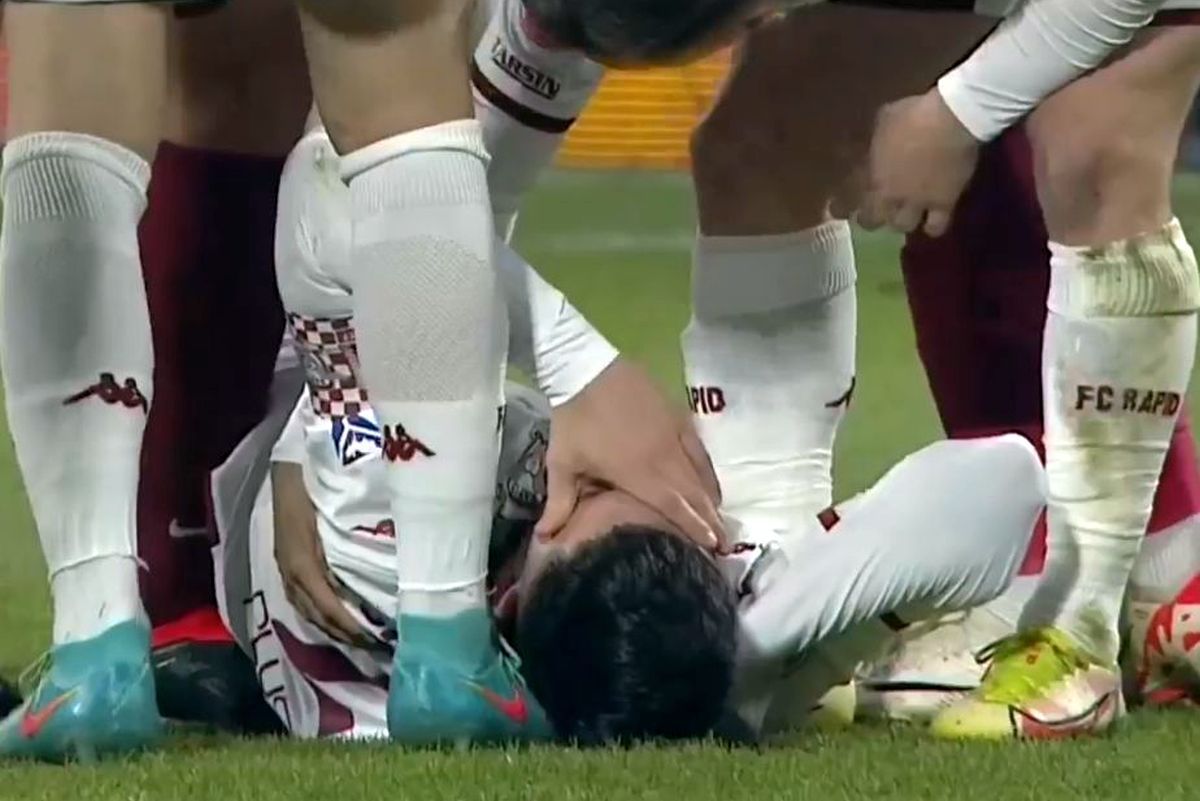 Cristi Săpunaru, prima reacție după accidentarea cu CFR Cluj » Când poate reveni căpitanul Rapidului