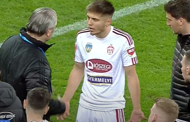 Imagini incredibile pe Arena Națională, după FCSB - Sepsi » Ceartă între antrenor și propriul fotbalist