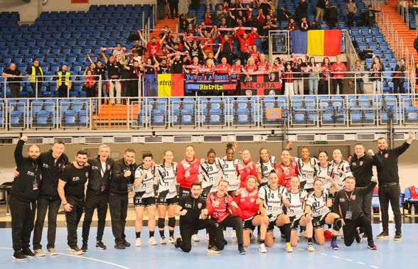 Sărbătoare în deplasare! Gloria Bistrița a câștigat grupa C și s-a calificat în sferturile din European League la handbal feminin