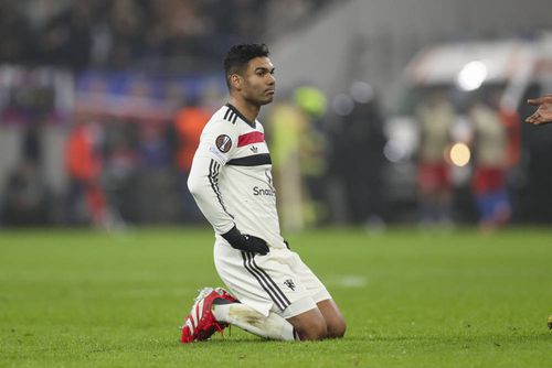Casemiro, în meciul cu FCSB. FOTO: Imago