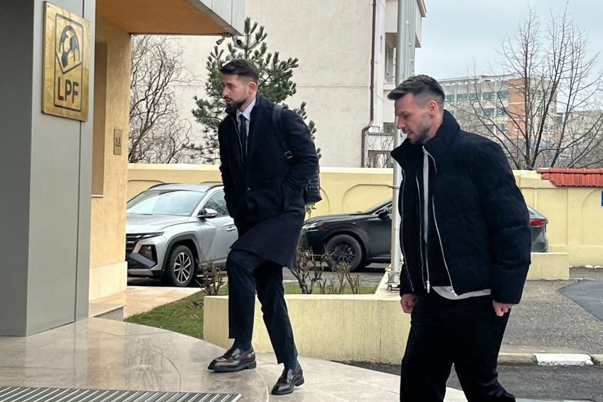Andrei Cordea a ajuns la sediul LPF, însoțit de avocatul său / Foto: Carmen Dumitru GSP