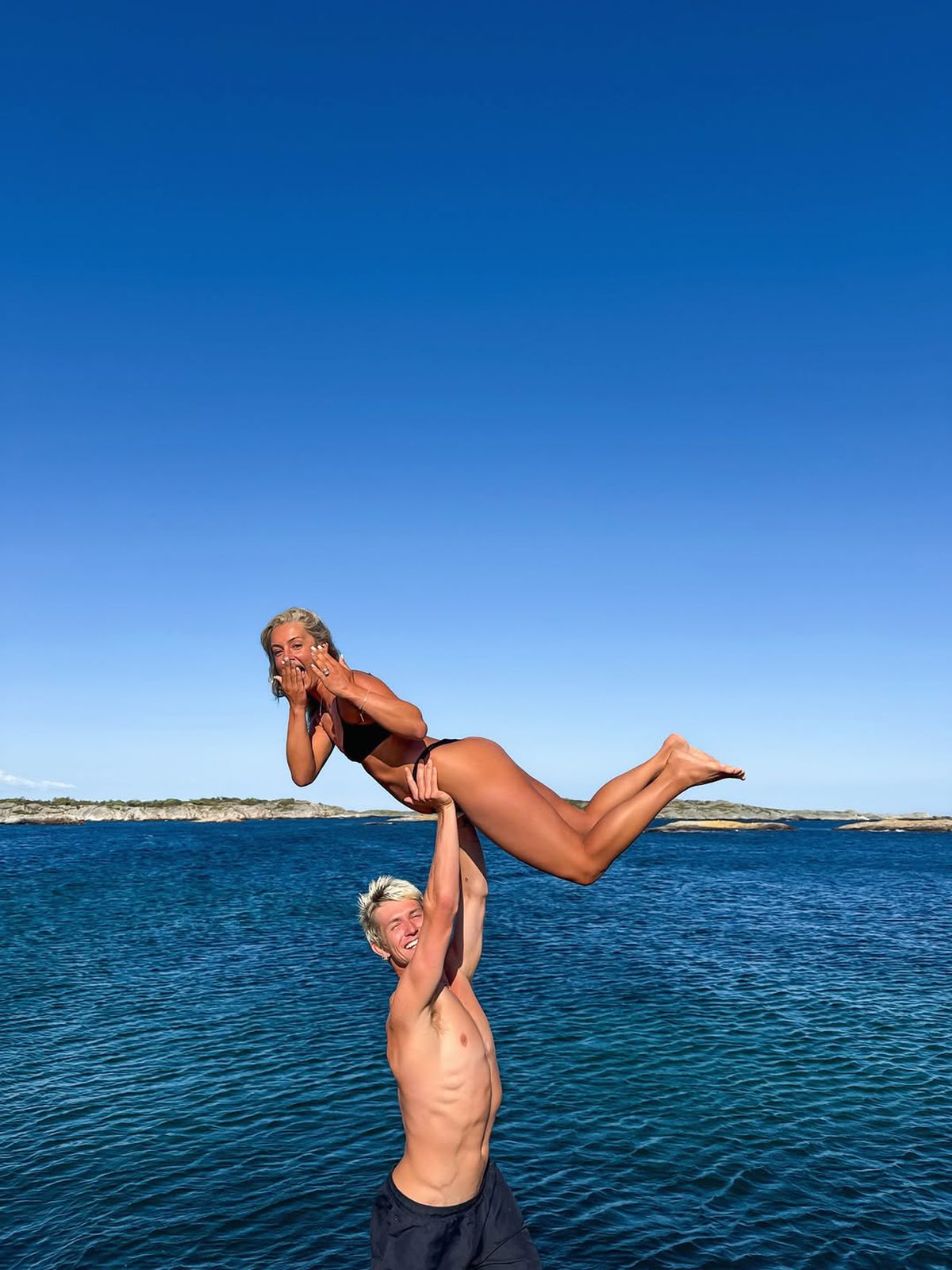 Birk Ruud și logodnica Tonje Frigstad