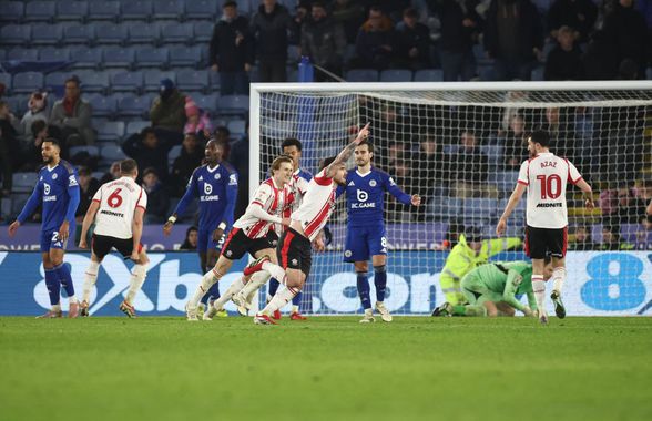 „Remontada” incredibilă în Leicester - Southampton, după 3-0 în minutul 29 » Fosta campioană din Premier League, aproape de retrogradarea în a treia divizie