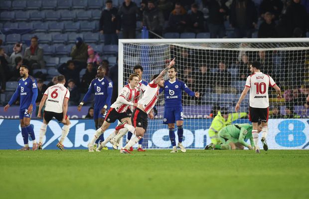 „Remontada” incredibilă în Leicester - Southampton, după 3-0 în minutul 29 » Fosta campioană din Premier League, aproape de retrogradarea în a treia divizie