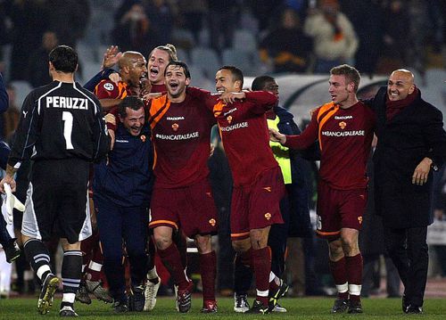 Cristi Chivu și Luciano Spalletti au lucrat la AS Roma în sezoanele 2005-2006 și 2006-2007, cu care a câștigat Cupa Italiei / Foto: Imago