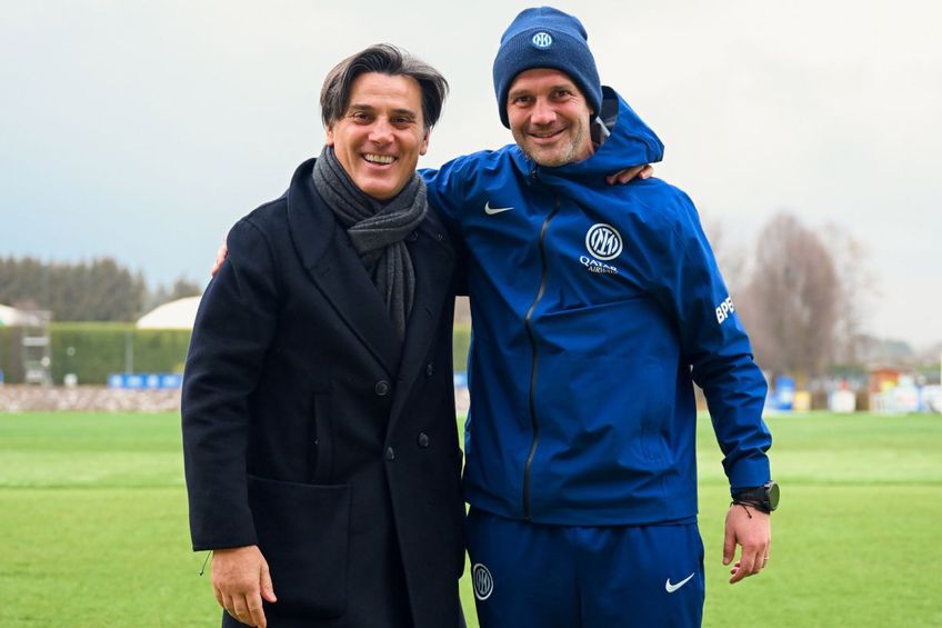 Vincenzo Montella, în vizită la baza de antrenament a celor de la Inter / Foto: Facebook